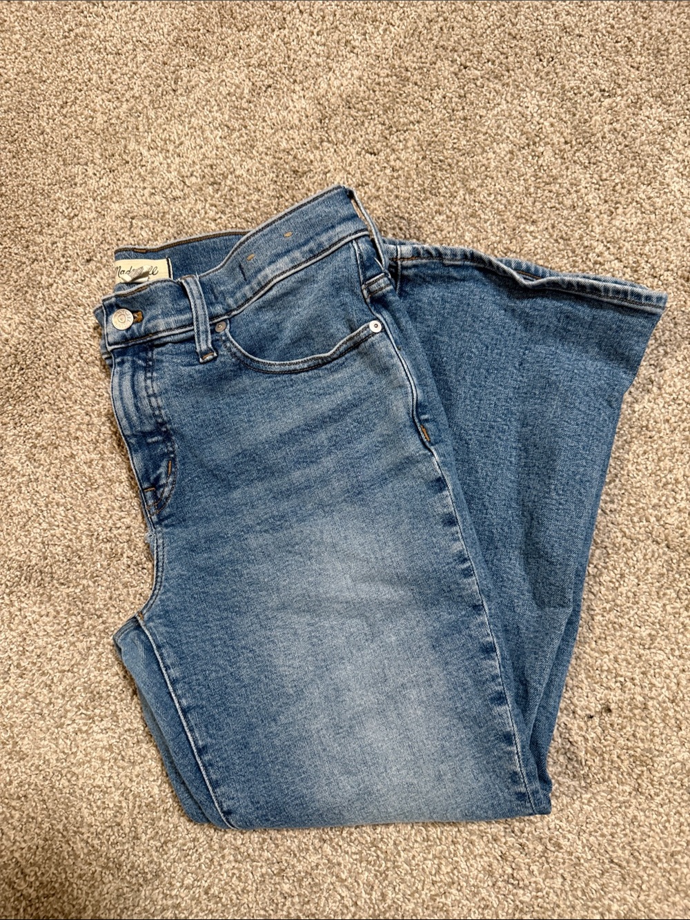 Madewell Mid Blue Cropped Jeans